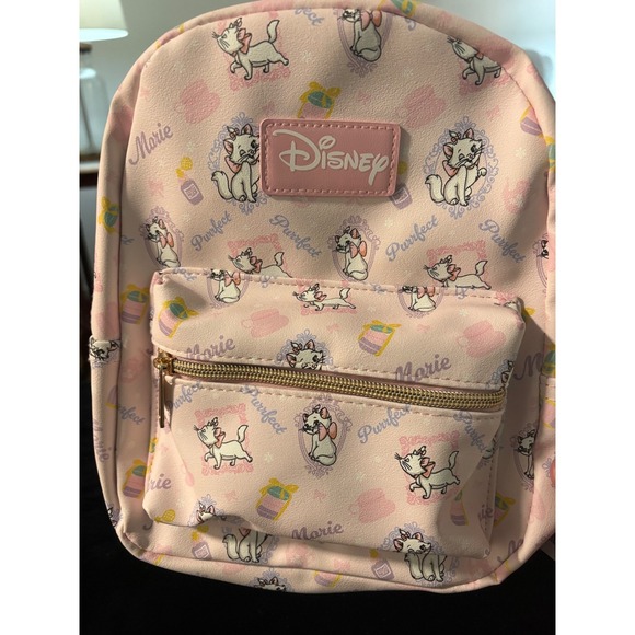 Disney Handbags - Disney The Aristocats Marie Mini Backpack Pink Purrfect All Over Print NWT